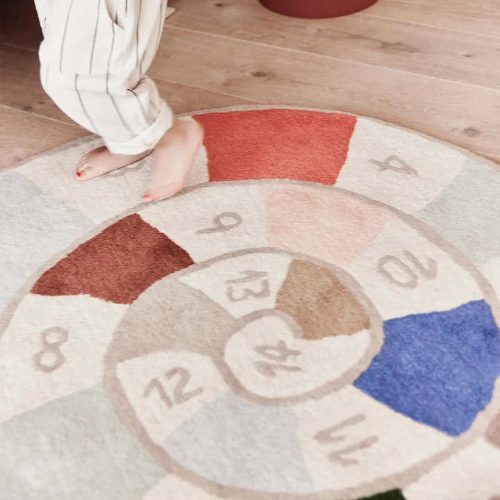Nautilus Rug, beige / white from OYOY Mini