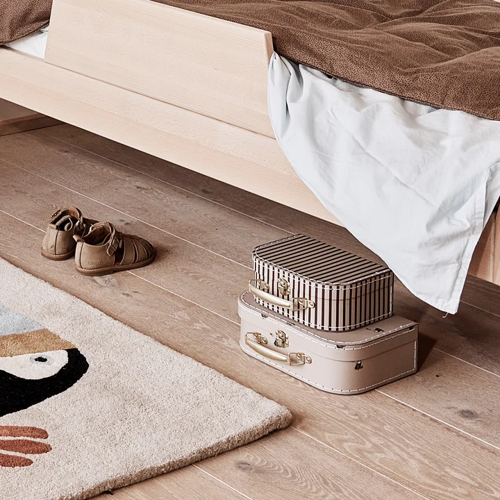 Toucan & Stripe Mini suitcase, clay (set of 2) from OYOY Mini