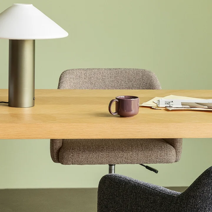 Orbit Table lamp and rest office chair from Hübsch Interior