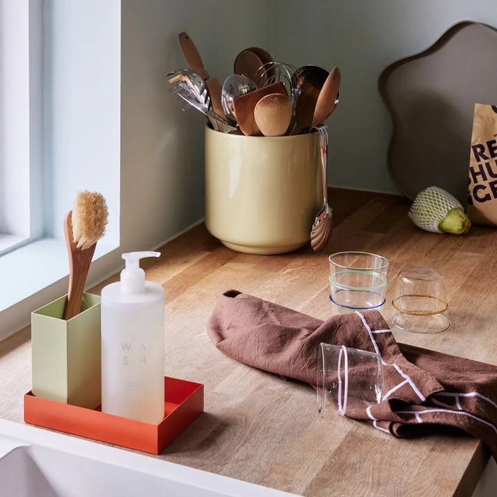 Deux Stone pots from Hübsch Interior