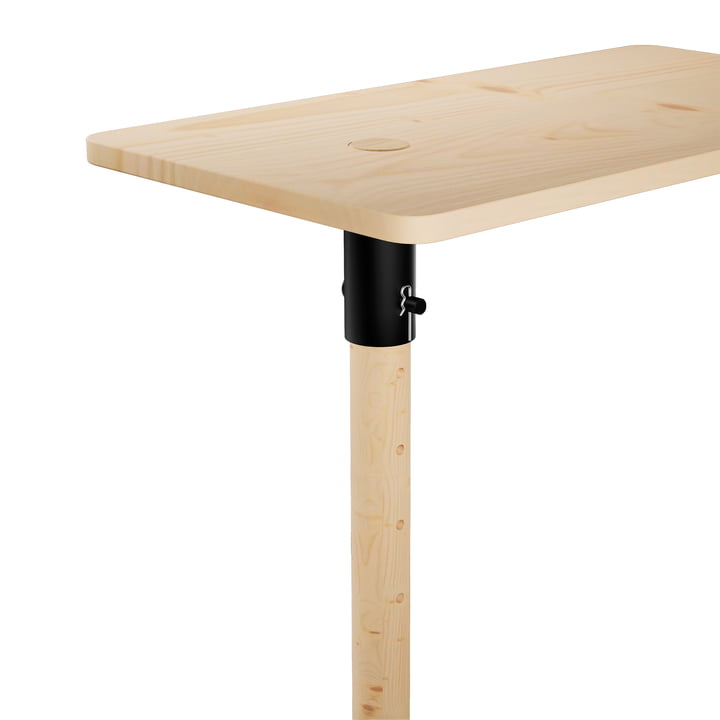 Karup Design - Adjust Side table, clear lacquered pine