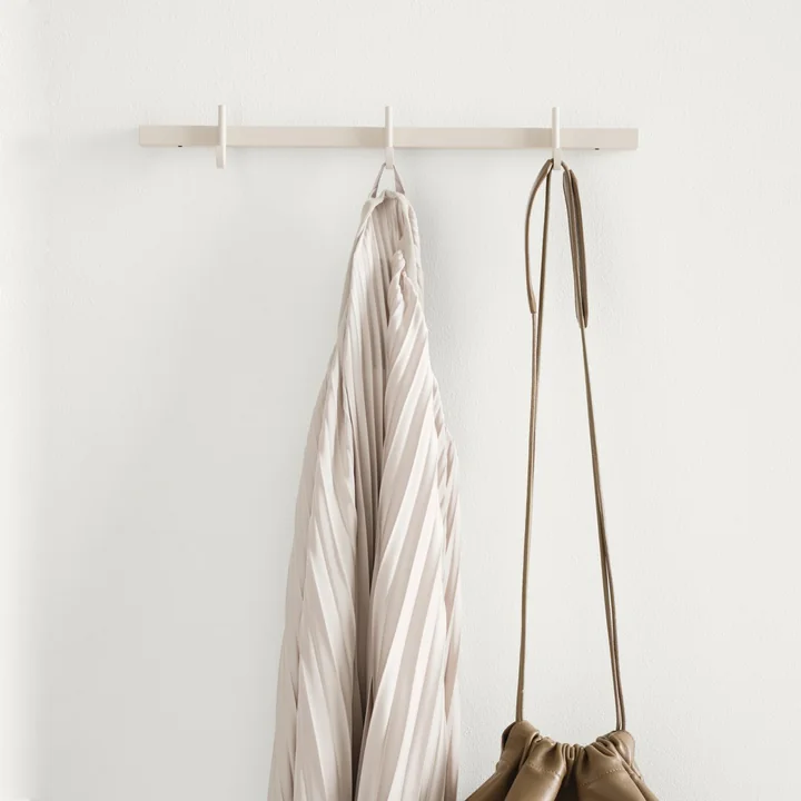 String - Relief Hook rail, small, W 41 cm, white