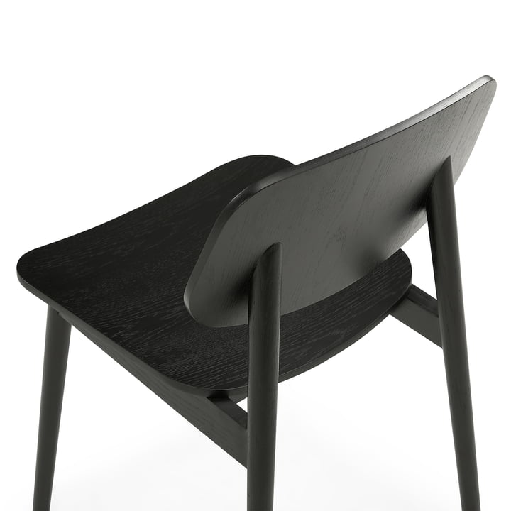 Studio Zondag - Baas Dining Chair Solid and Veneer, black oak