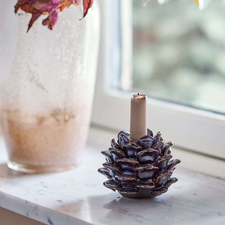 Bloomingville - Pine candle holder