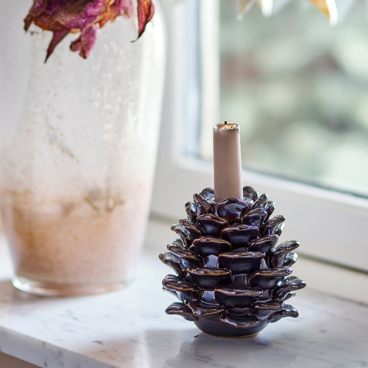 Bloomingville - Pine candle holder