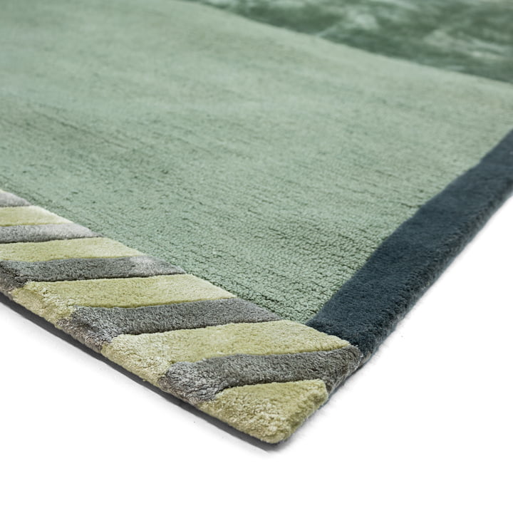 Studio Zondag - Traffiq Carpet 160 x 260 cm, green / gray