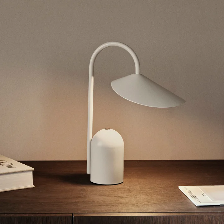 Arum Rechargeable LED table lamp, cashmere from Ferm Living