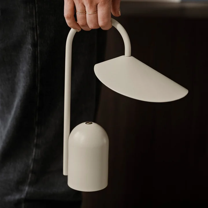 Arum Rechargeable LED table lamp, cashmere from Ferm Living