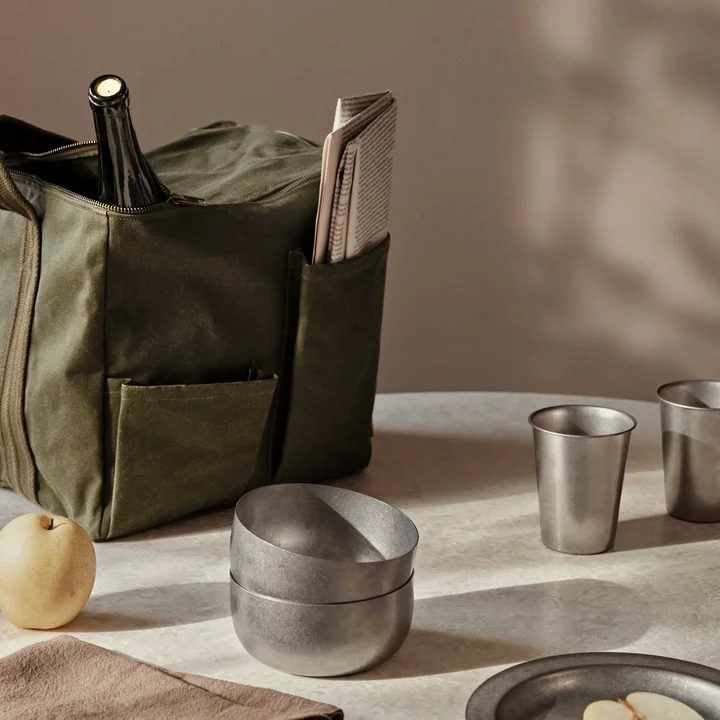 Bark Picnic bag, olive by Ferm Living