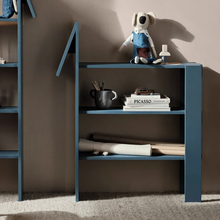Horse Bookshelf, dark blue from Ferm Living