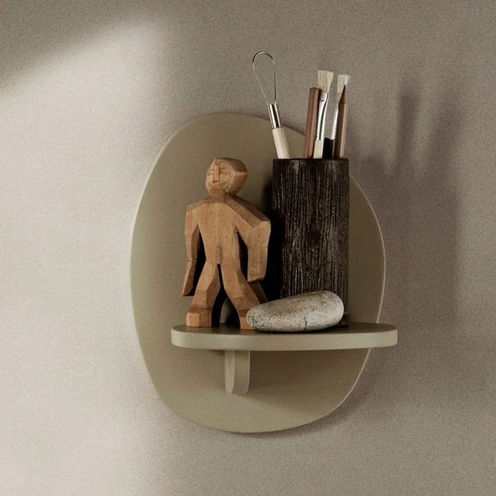 Pilu Wall shelf, H25, cashmere by Ferm Living