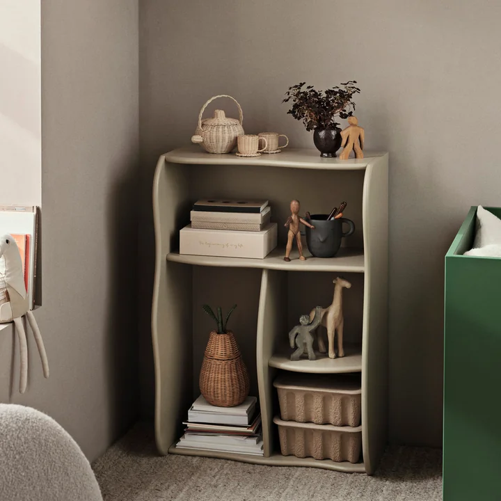 Slope bookshelf, cashmere by Ferm Living