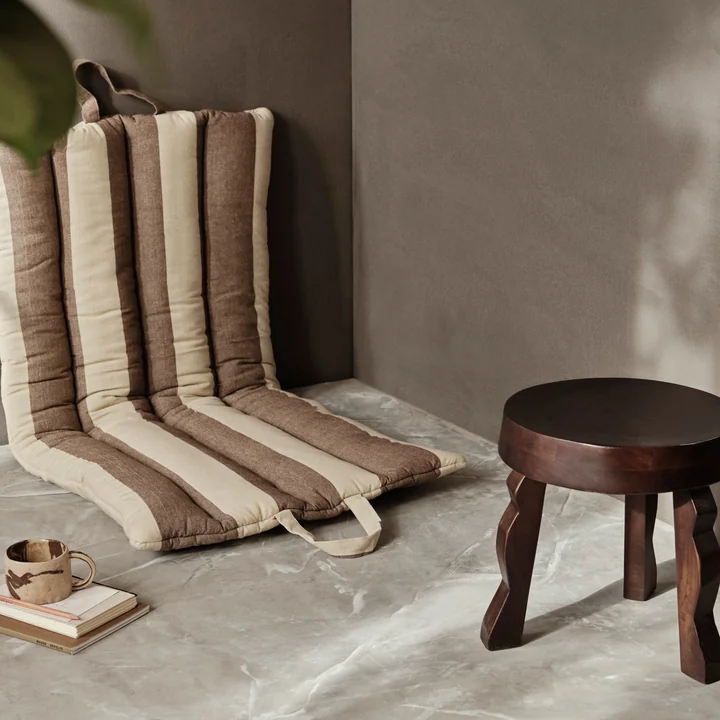 Strand Folding mat, brown/beige from Ferm Living