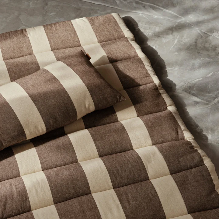 Strand Quilted mattress, brown/beige from Ferm Living