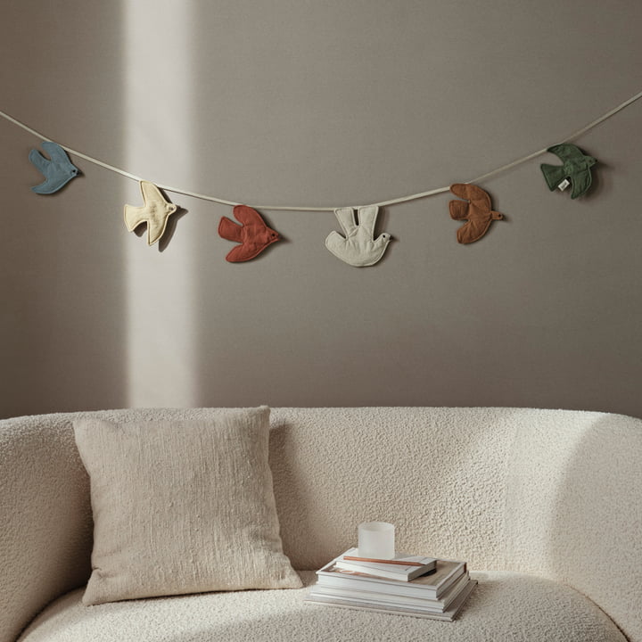 Swif Bird Garland, multicolor from ferm Living