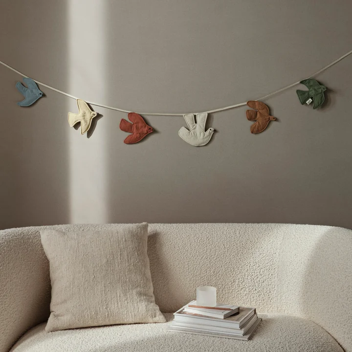Swif Bird Garland, multicolor from Ferm Living