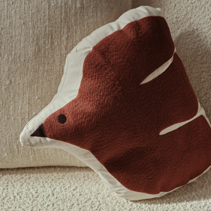 Swif Bird Cushion, baked clay from Ferm Living