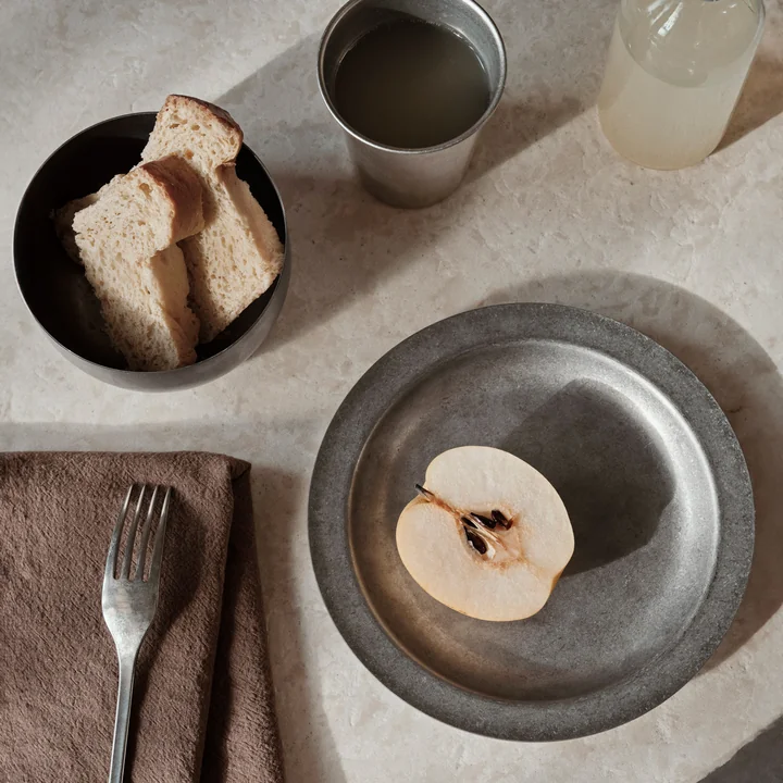 Tumbled, stainless steel collection by Ferm Living