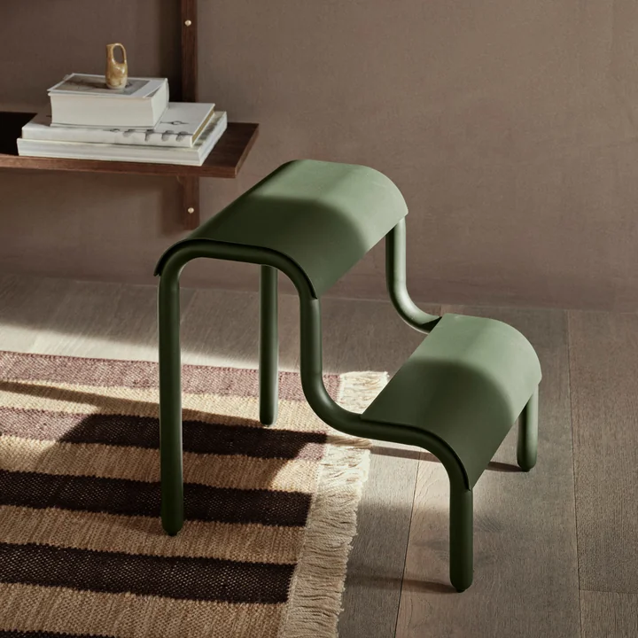 Ferm Living - Up Step Multifunctional stool, forest green