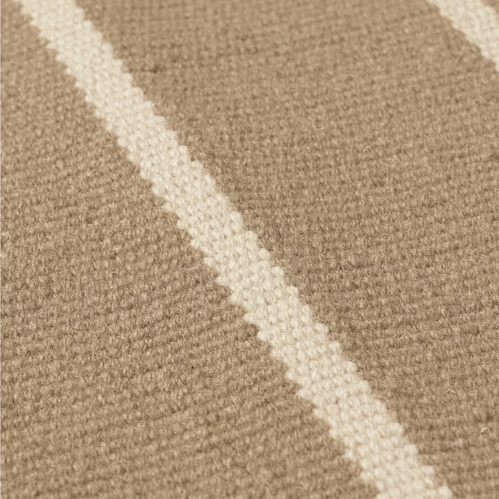 Ferm Living - Calm Kelim doormat, 50 x 70 cm, dark sand / off-white