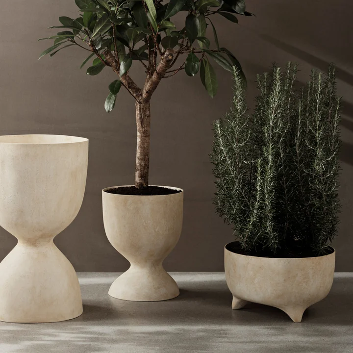 Ferm Living - Evoke Flower pots, warm sand