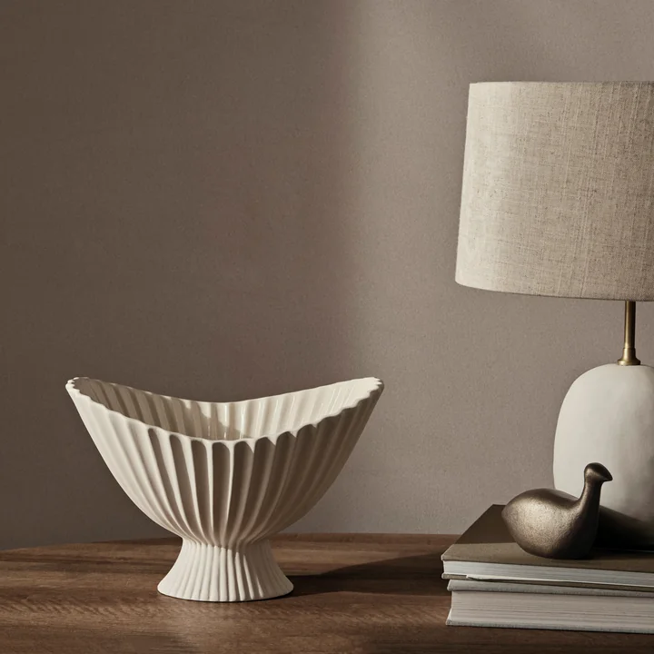 Fountain Decorative bowl, medium, off-white by Ferm Living