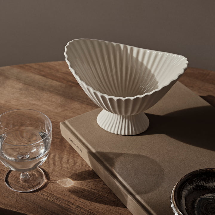 Fountain Decorative bowl, small, off-white by ferm Living