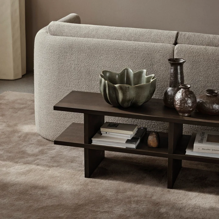 Ferm Living - Kona Bench, dark stained