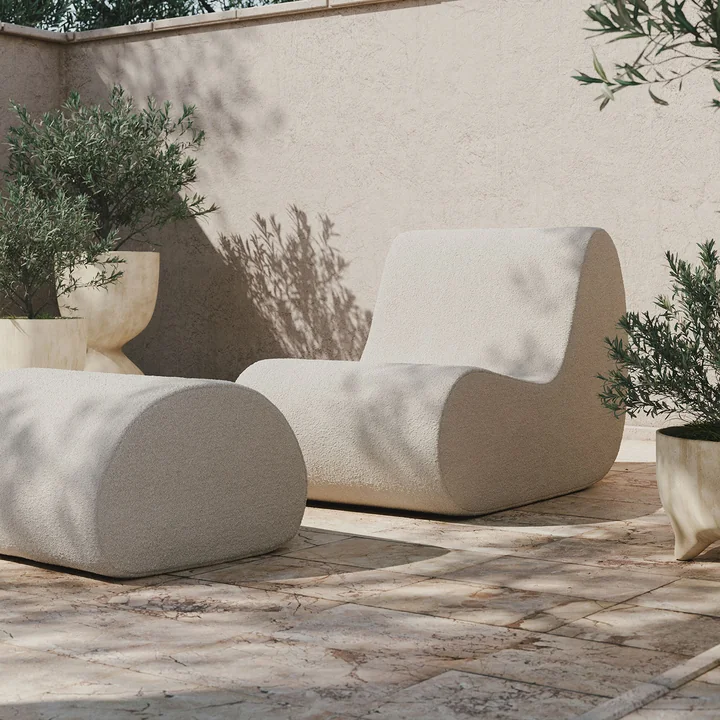 Rouli Center Modul Armchair, off-white (Pure Bouclé) by Ferm Living