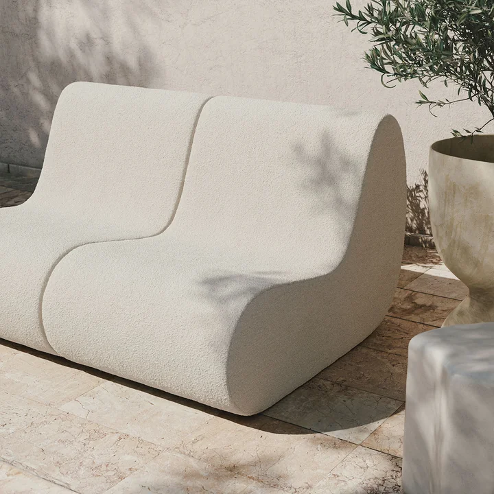 Rouli Center Modul Armchair, off-white (Pure Bouclé) by Ferm Living