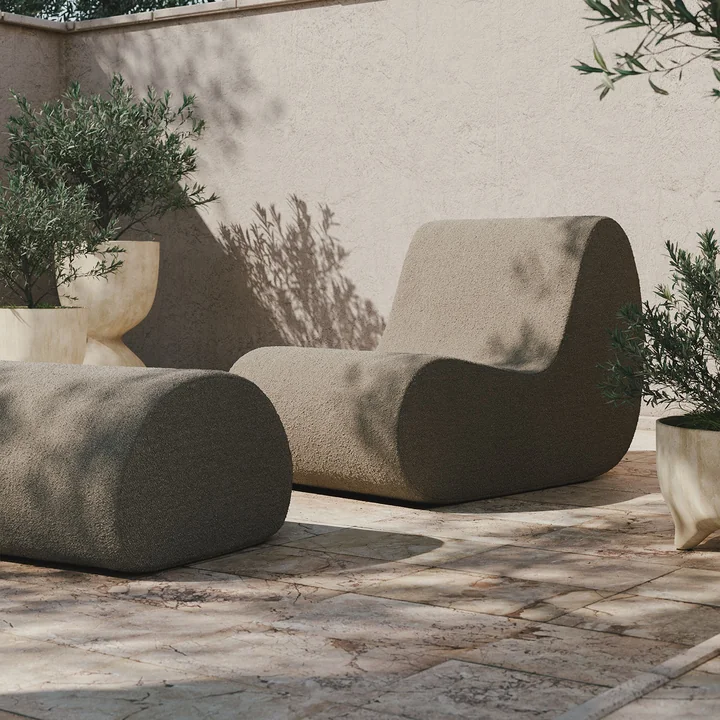 Rouli Center Modul Armchair, sand (Pure Bouclé) by Ferm Living