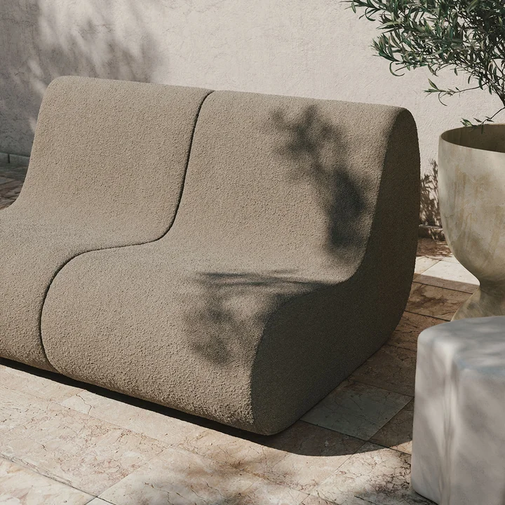 Rouli Center Modul Armchair, sand (Pure Bouclé) by Ferm Living