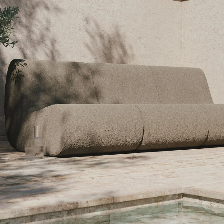 Rouli Center Modul Armchair, sand (Pure Bouclé) by Ferm Living