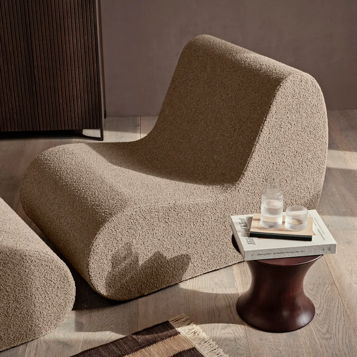 Rouli Center Modul Armchair, sand (Pure Bouclé) by Ferm Living
