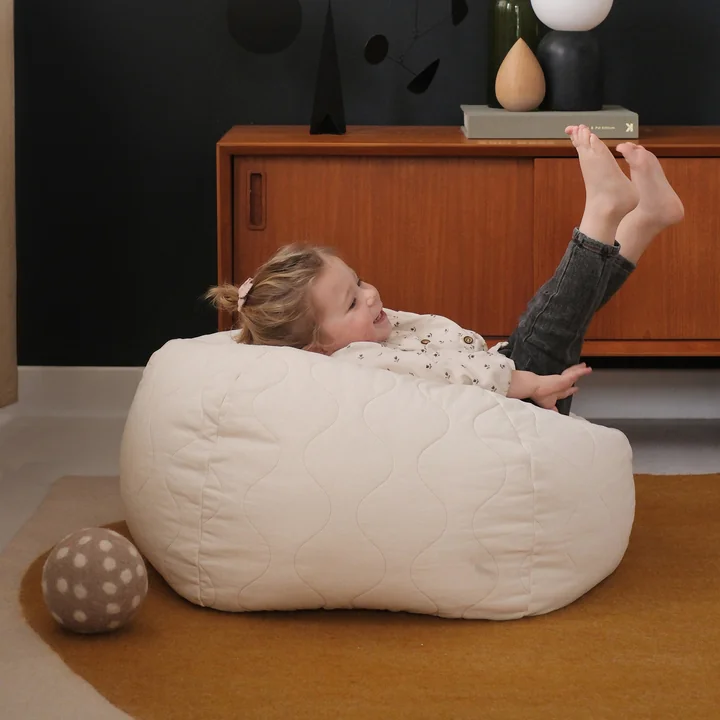 Landscape quilted beanbag from Nobodinoz