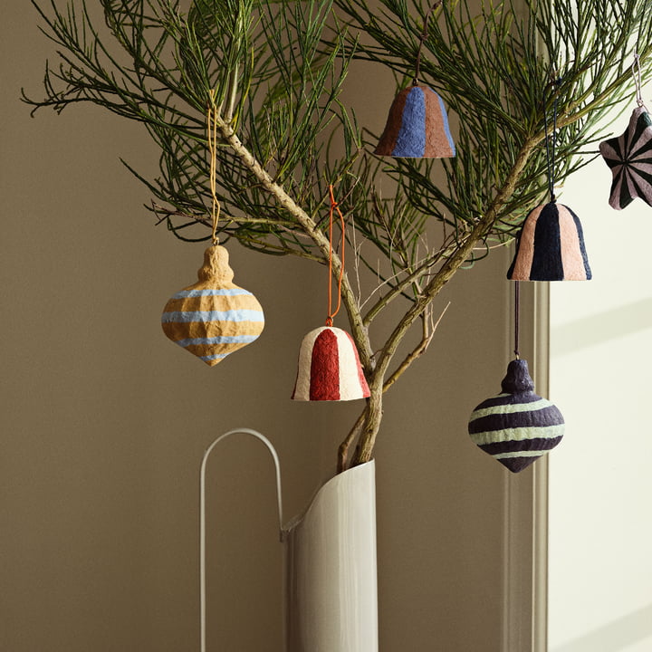 Pulp Spinning top decorative pendant from Broste Copenhagen