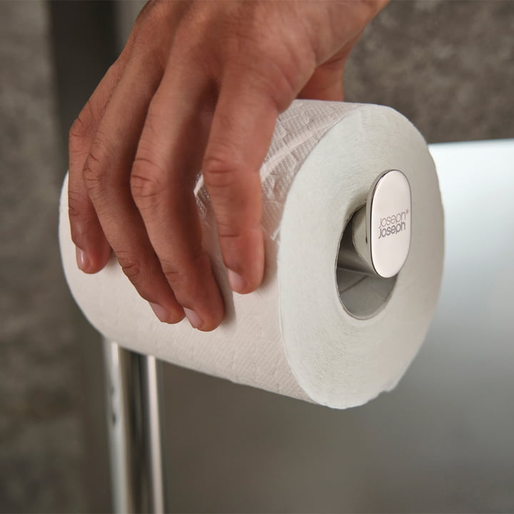 EasyStore Luxe 2-in-1 toilet roll holder from Joseph Joseph