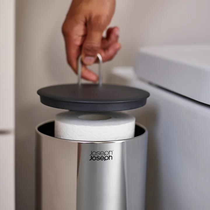 EasyStore Luxe Toilet roll holder from Joseph Joseph