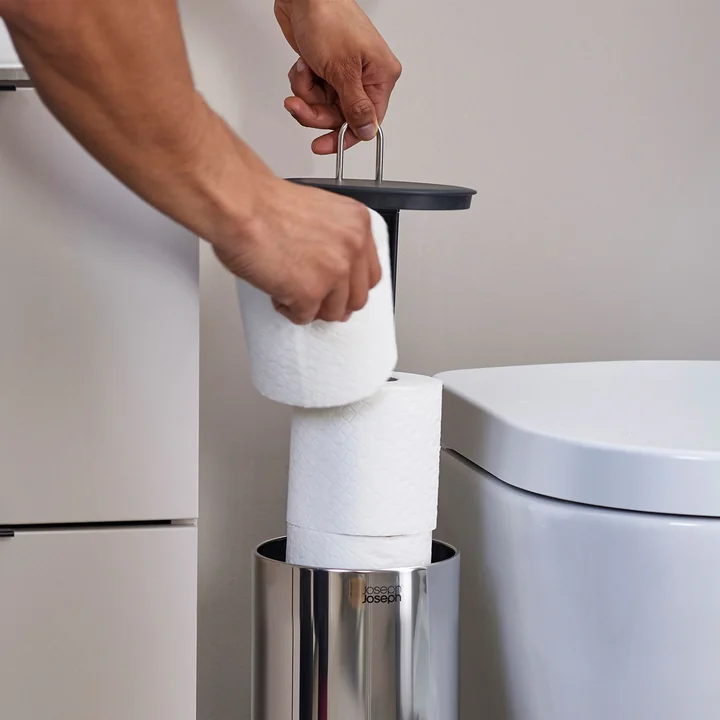 EasyStore Luxe Toilet roll holder from Joseph Joseph