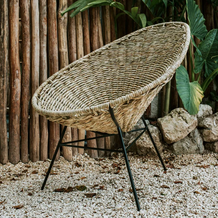 Acapulco Design - Acapulco Palma Chair, palma / black