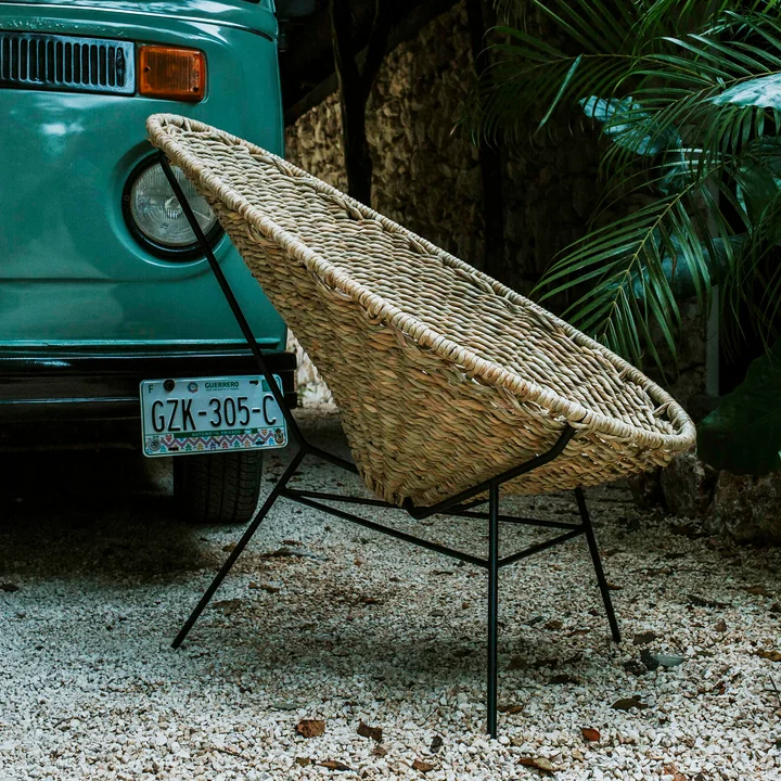 Acapulco Design - Acapulco Palma Chair, palma / black