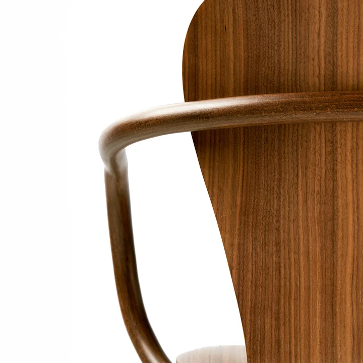 Thonet - S 220 FDRW Swivel chair with castors, walnut