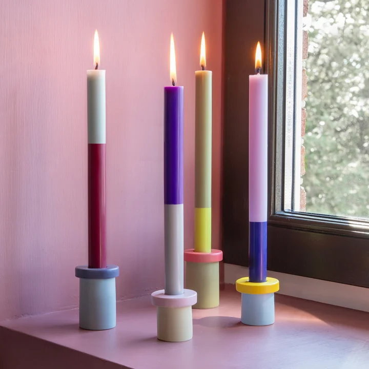 Candle holder set Pippo, multicolored (set of 4) from Remember