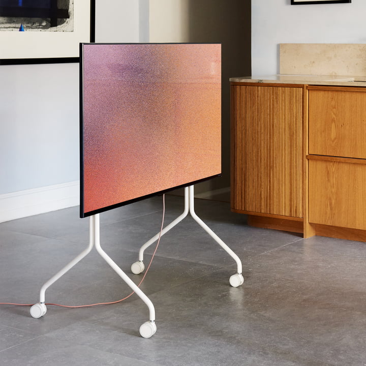 Moon Rollin' TV stand from Pedestal