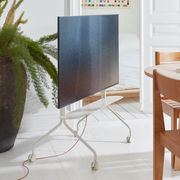 Moon Rollin' TV stand from Pedestal