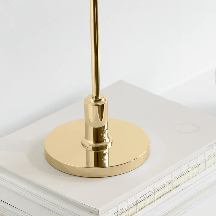 PH 2/1 Portable Rechargeable LED table lamp, metallized brass by Louis Poulsen