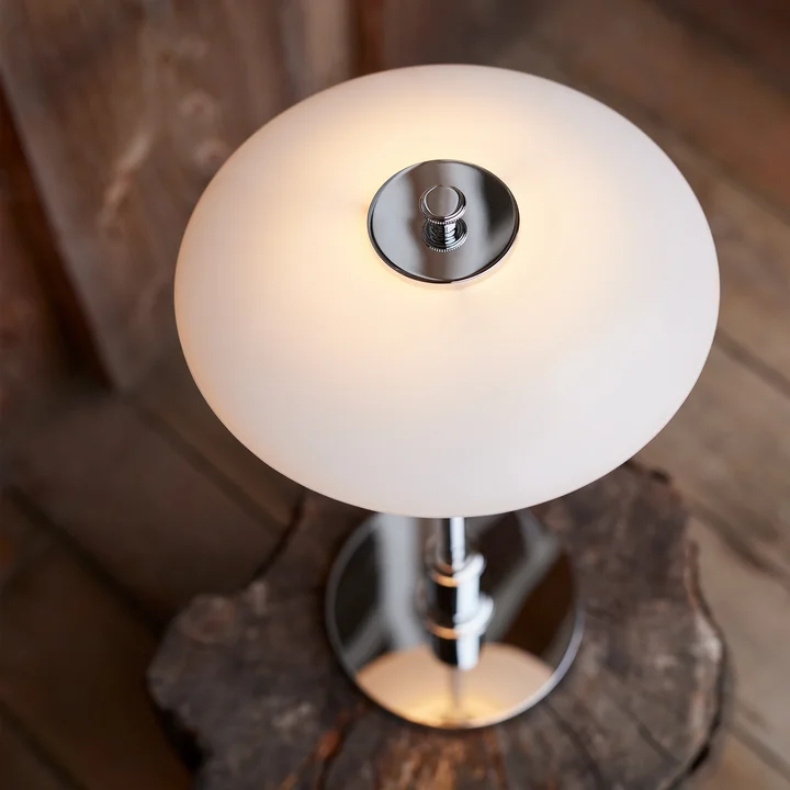 PH 2/1 Portable Rechargeable LED table lamp, chrome-plated from Louis Poulsen