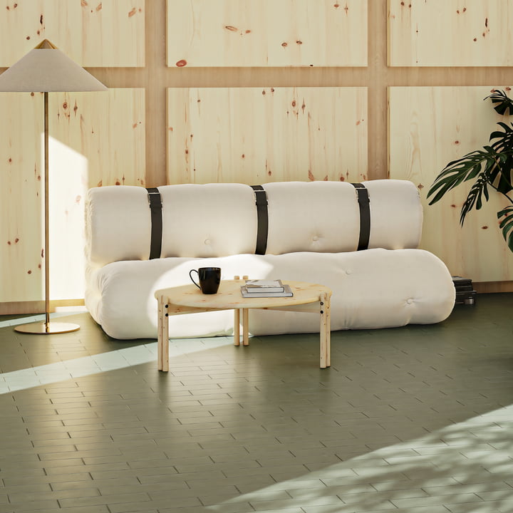 Buckle Up Sofa, 140 x 200 cm, linen from Karup Design