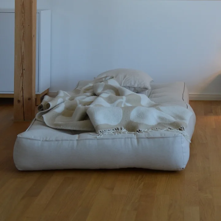 Cube Armchair bed, 90 x 190 cm, linen from Karup Design