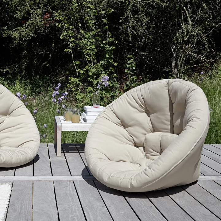 Nido Folding armchair, beige from Karup Design